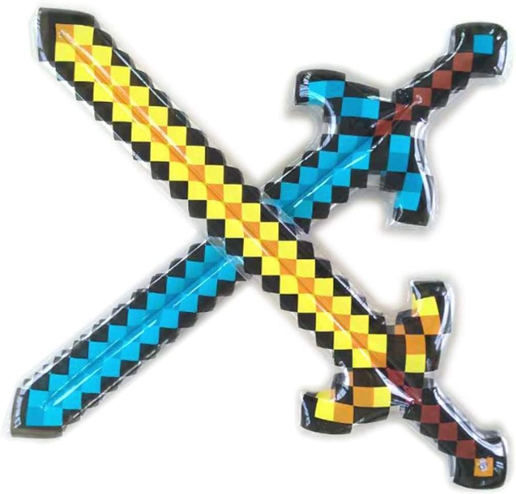 Hot Sale Inflatable Pretend Play Pirate Mine Pixel Craft Swords Axe for Halloween Party Supplies Toys