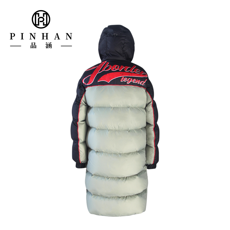 Warm Winter Insulated Waterproof Shell Membrane Fabric Men's Long Puffer Jackets Real Sheepskin Leather Strip Hooded Coats