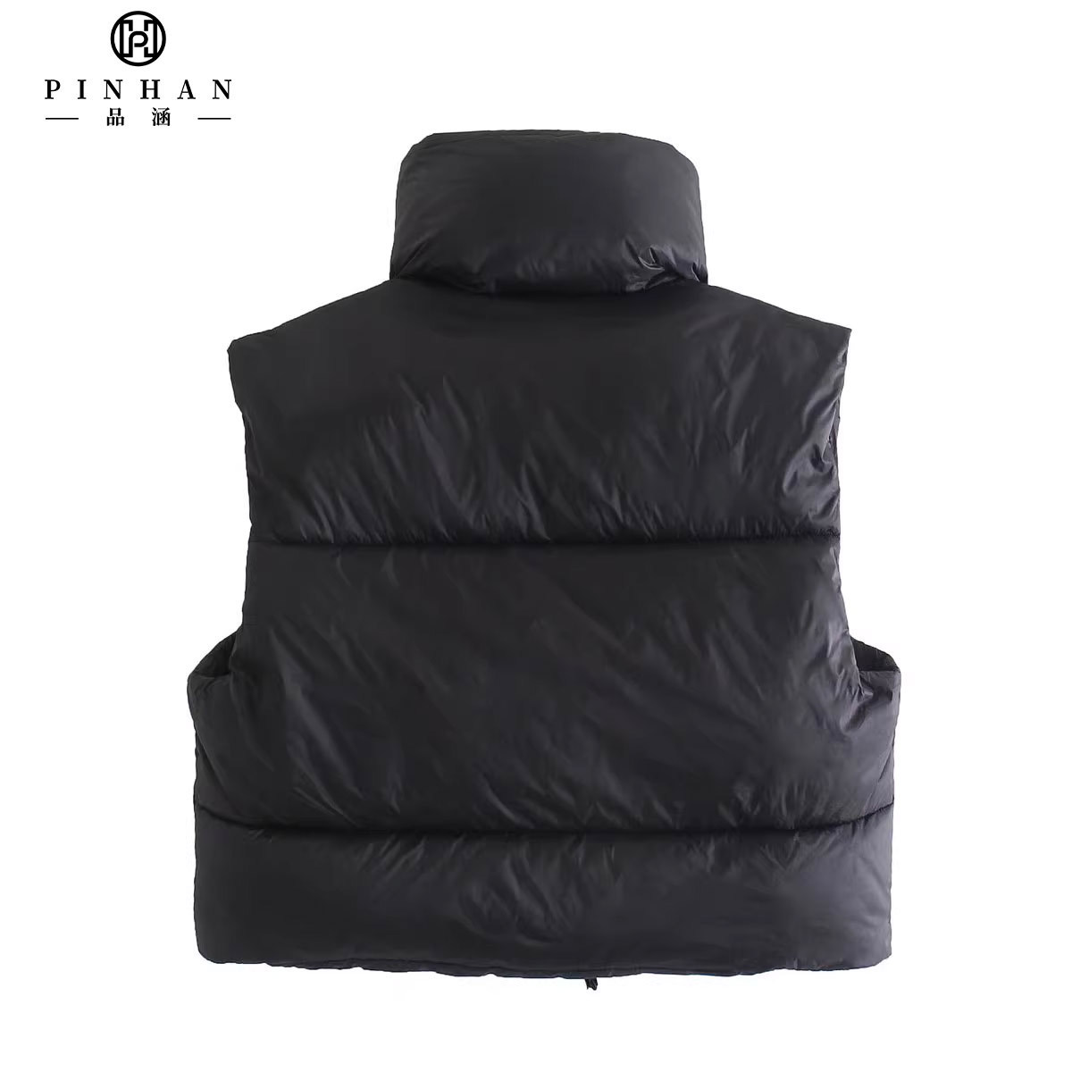 2023 Wholesale Warm Lightweight  Women Puffer vest Fashion Warm Casual Top OEM Pockets Down Vest for women