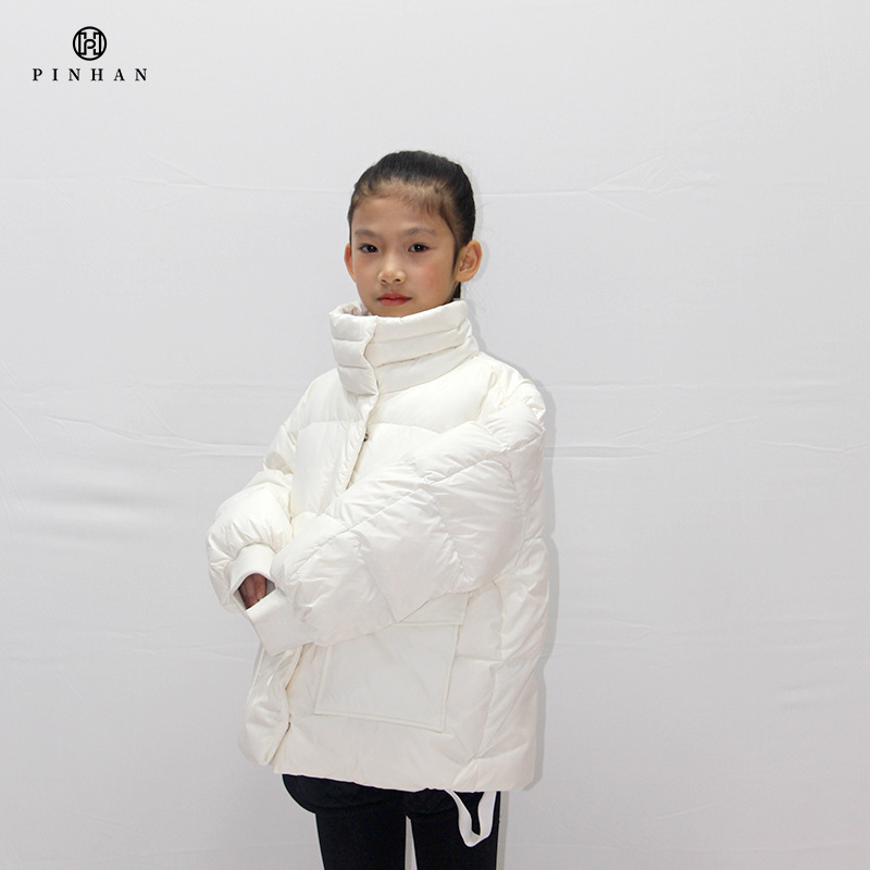 High Quality Down Jacket Fall Winter Warm White Padded Bubble Child Puffer Down Coats Short Kids Jackets Girls