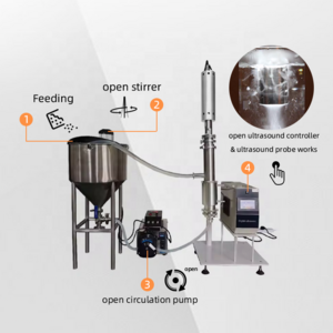 ultrasonic homogenizer chemical nanoemulsion  extractor equipment ultrasound essential oil extracting machine