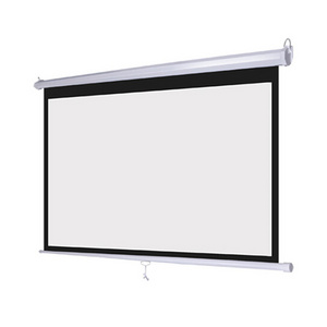 TELON factory price 100"-150" Roll Up Projection Screen /Matte White pull up /pull down Manual Projector Screen