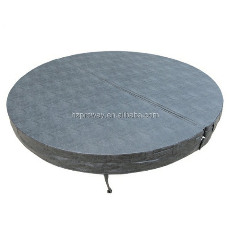 OEM Outdoor Waterproof Foldable PU and Foam Insulation Hot Tub Pool Swim Spa Cover