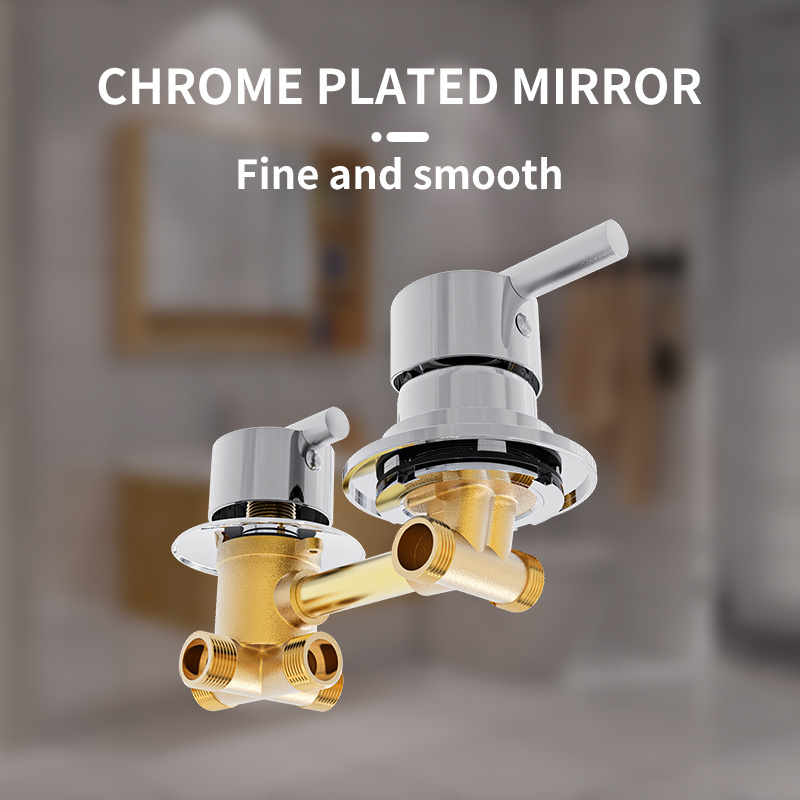 Proway Outlet Brass Mixing Valve Diverter Thermostatic Brass Gold Shower and Faucets Set Mixers Wall Mount