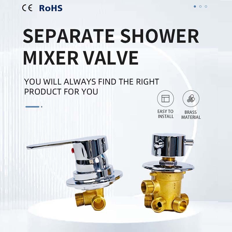 2024 Bathroom Luxury Separate Shower Mixer Valve High Quality Shower Mixer Concealed Diverter Faucet