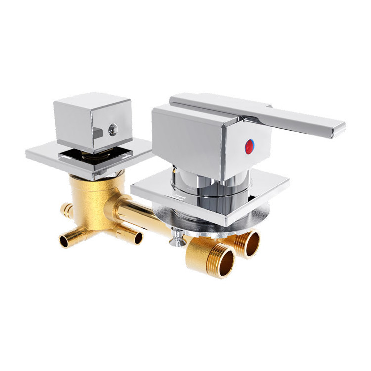 Bathroom Faucet Shower Room Ware Faucets Hardware Exposed Brass Shower Valve Faucet