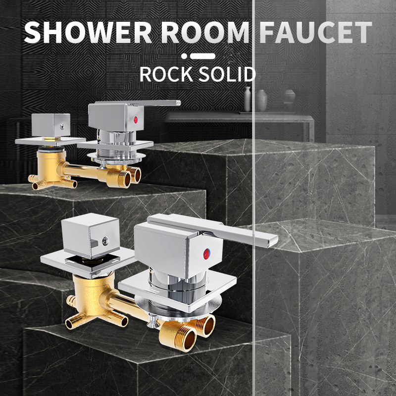 Bathroom Faucet Shower Room Ware Faucets Hardware Exposed Brass Shower Valve Faucet