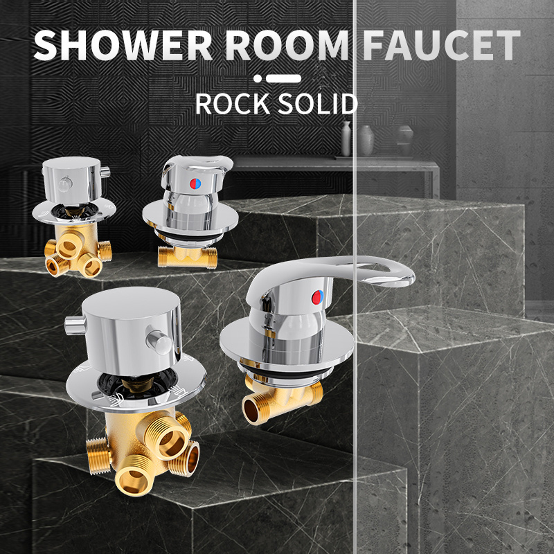 Mirror Surface Bath Room Thermostatic Mixing Valve Waterfall Faucet