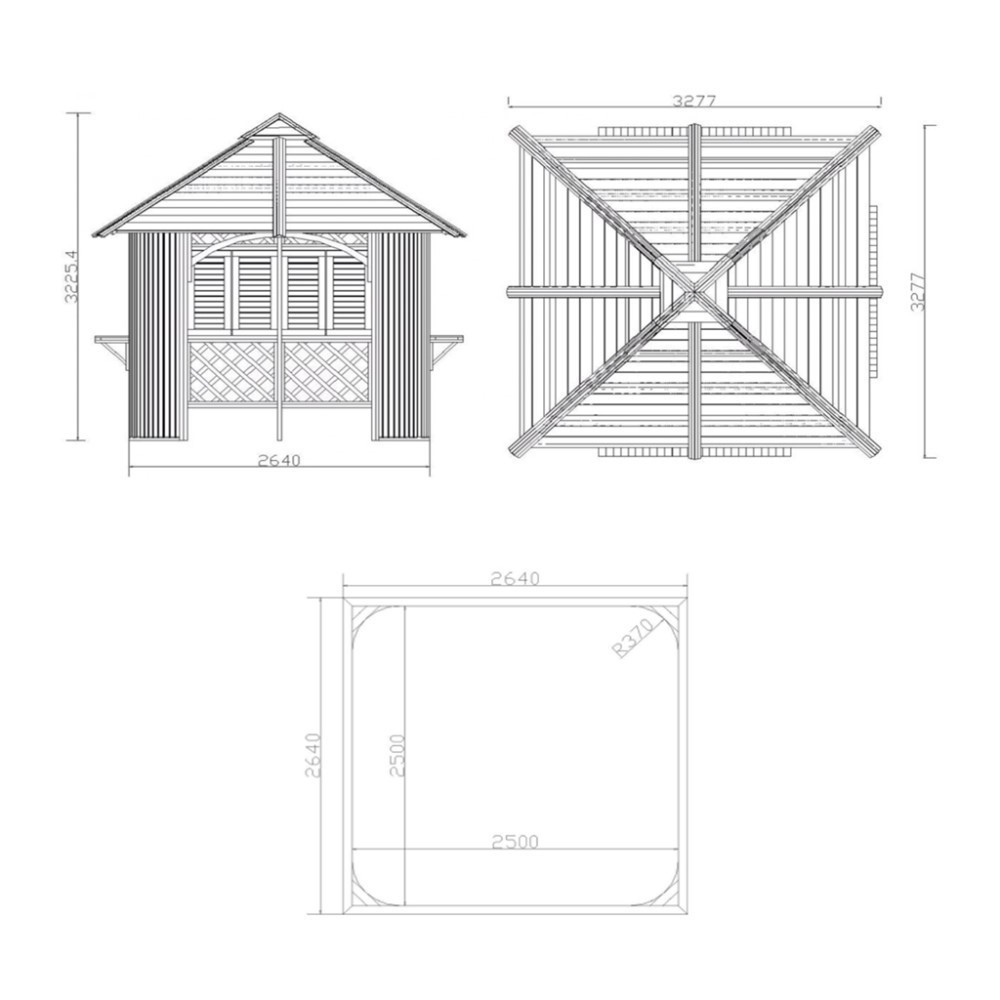 Polystyrene Bar and Stool Aluminium Gazebo Structure Outdoor Spa Gazebos