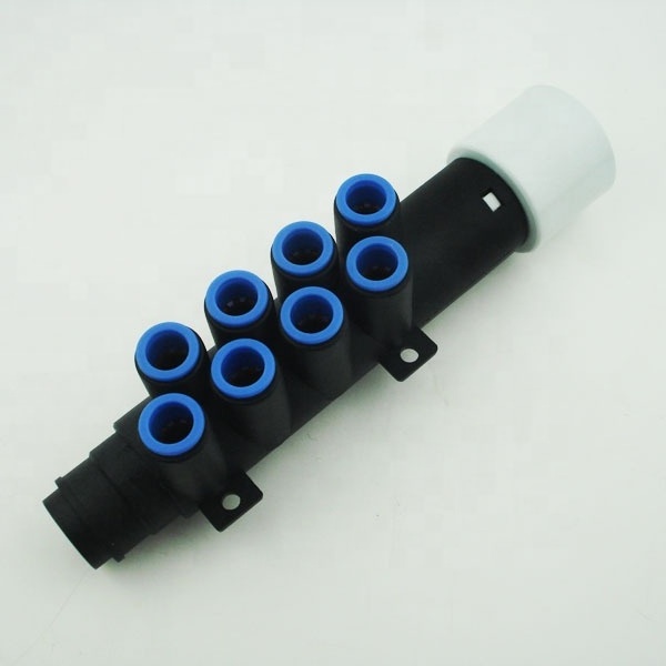 AM-003 8 Outlets Bathtub Air Distribution Manifold Plastic Air Tube Fittings