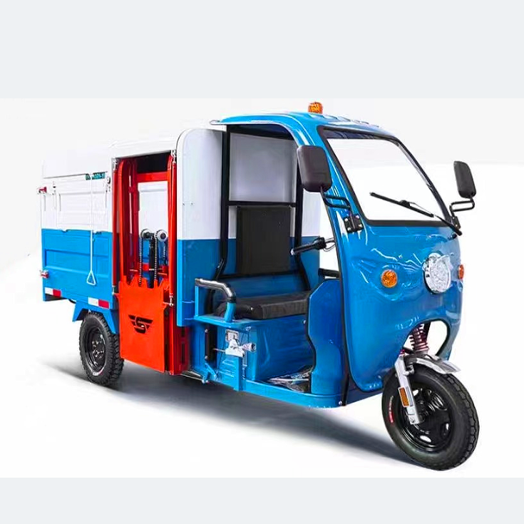 Electric Junk Truck Bin Lift Garbage Truck Factory Direct Sale Three Wheel 60V Cargo 3 Wheel Enclosed Electric Scooters 1peice