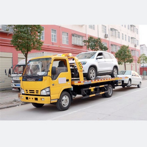 ISUZU 5 Tons Flatbed Rollback Wrecker Truck Road Recovery Tow Truck for Sale in Senegal