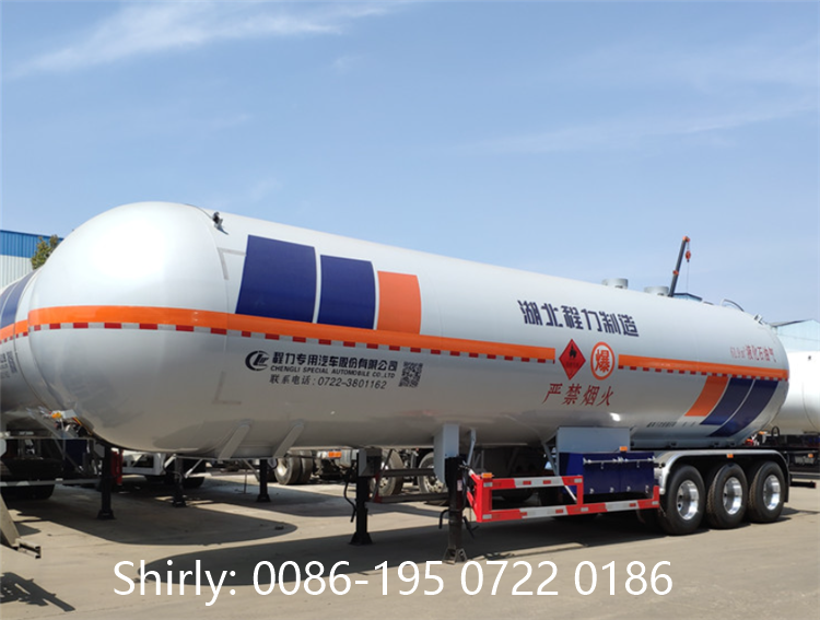 Factory Customized Pressure Vessel Used 60cbm LPG Gas Tanker Semi Trailer for Sale