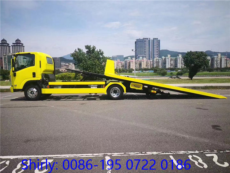 4tons 5ton Road Recovery Platform Wrecker Truck Flatbed Tow Truck Body for Sale to USA