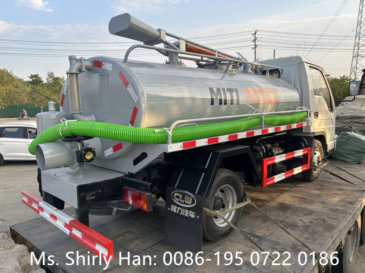 Hot Sale FORLAND 3m3 Fecal Suction Truck Septic Tank Fecal Suction Toilet Truck