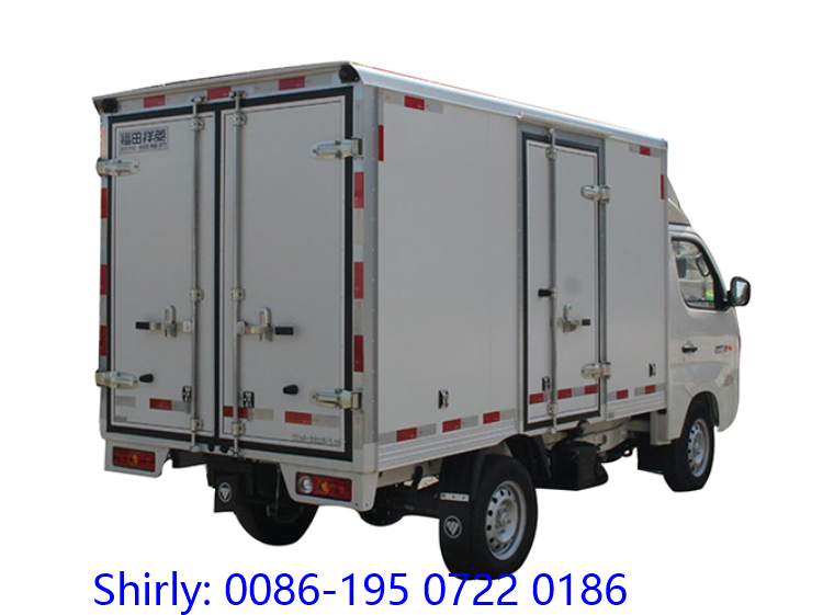 Factory Direct Sale Mini Van Truck FOTON 1 ton 2 tons Logistics Transport Box Truck