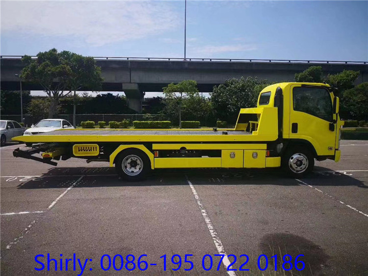 4tons 5ton Road Recovery Platform Wrecker Truck Flatbed Tow Truck Body for Sale to USA