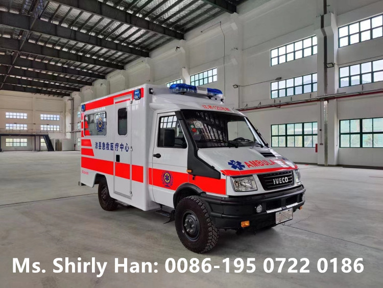 Best Price  IVECO 4*4 First Aid Negative Pressure Ambulance Vehicles for Sale in Nepal