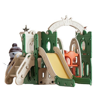 Kids Indoor Play House Baby Playroom Playground Equipment Plastic Swing And Slides For Children Sliding Toys