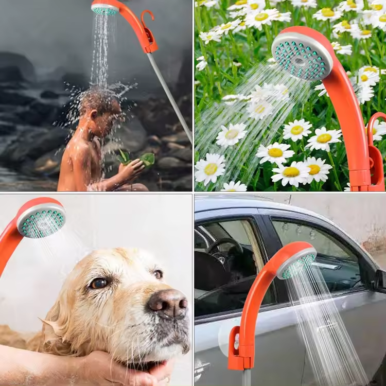 Hot Sale Camping Travel Tool Hiking Backpacking Portable Shower Outdoor Shower Head Shower Pump