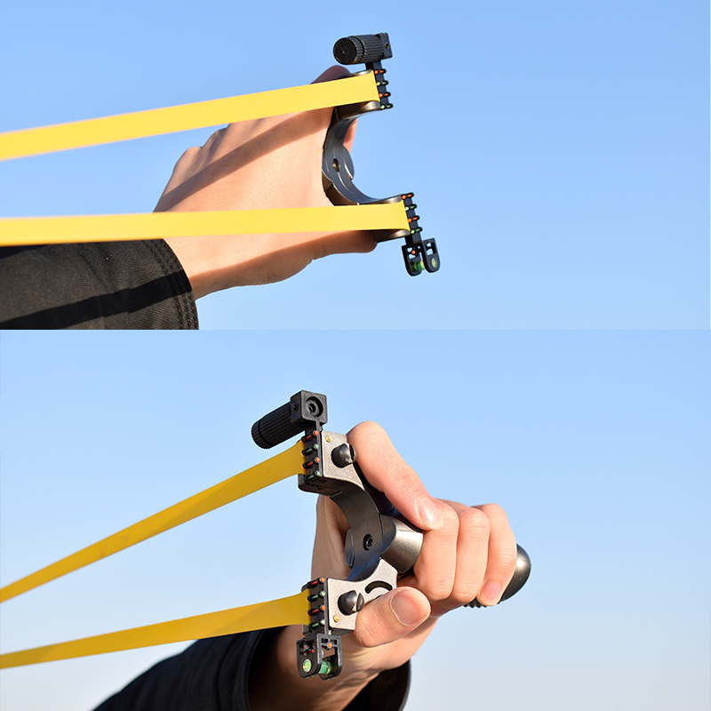 Hunting Resin Slingshot Shooting Slingshot Using Flat Rubber Band Shooting Toys