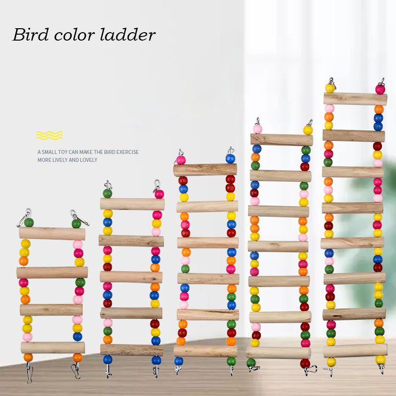 Pet Supplies Parrot Bird Climbing Ladder Cloud Ladder Swing Bite Wooden Chew Toys