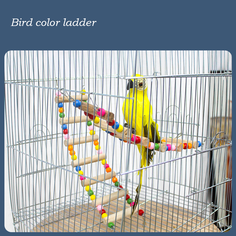 Pet Supplies Parrot Bird Climbing Ladder Cloud Ladder Swing Bite Wooden Chew Toys