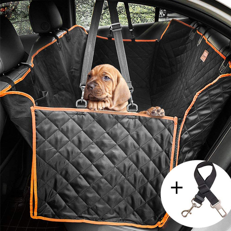 Factory Hot Sale Dog Car Seat Cover Waterproof Pet Seat Cover Storage Pockets Back Seat Hammock for Cars