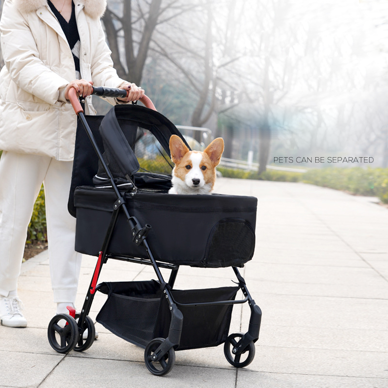 Cheap 4 Wheel Small Pet Stroller For Cat/pet Fold Travel Stroller Small Dog For Pet Travel /Wholesale Dog Stroller Pet Carrier