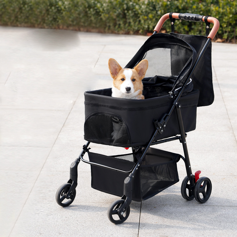 Cheap 4 Wheel Small Pet Stroller For Cat/pet Fold Travel Stroller Small Dog For Pet Travel /Wholesale Dog Stroller Pet Carrier