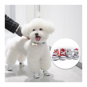 2023 non-slip breathable beef sole pet shoes autumn and winter fluffy pet dog shoes