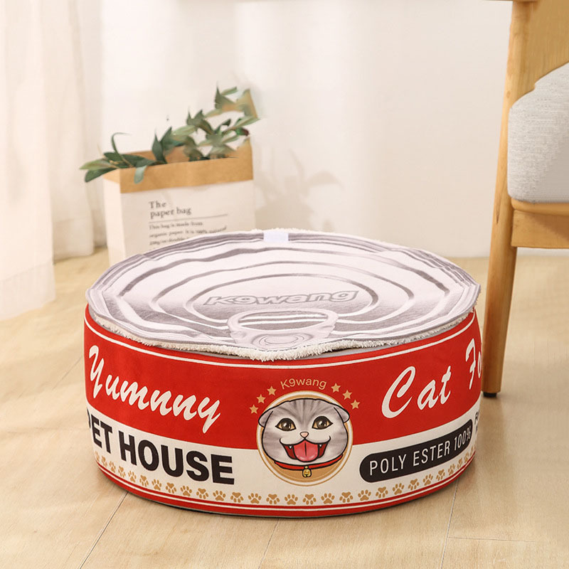 2022 New Creative Design Japanese Ramen Bucket Accessories Removable Mat Pet Bed For Dog Cat Soft Comfortable Warm Pet Home