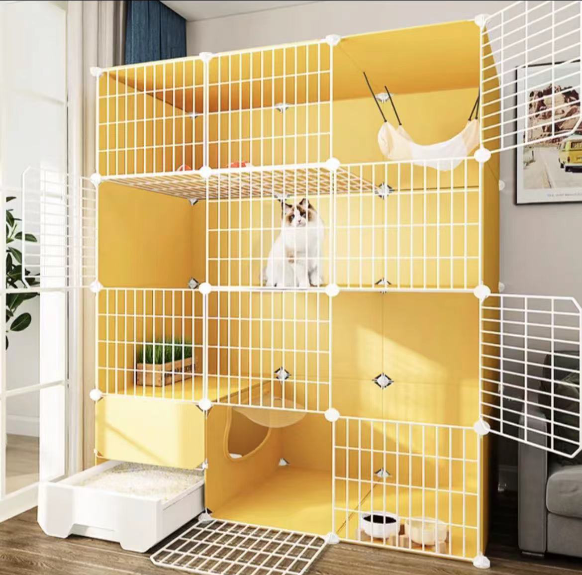 Cage Cat Luxury Comfortable Pet Dog Cat Cage House Cat Cage Big Large