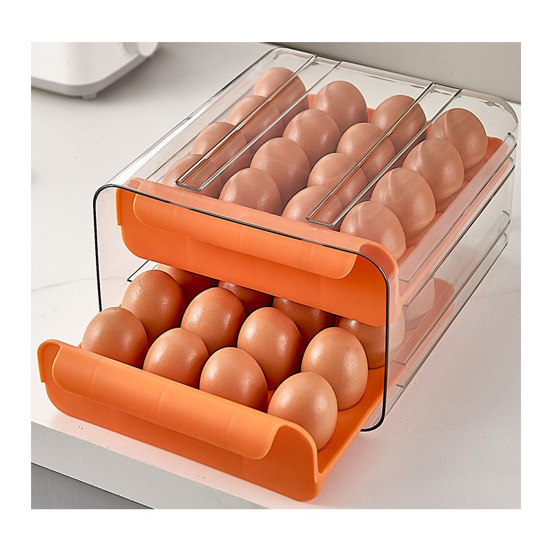 Drawer Refrigerator Special Household Food Grade Double Sealed Fresh Kitchen Tools Egg Storage Box