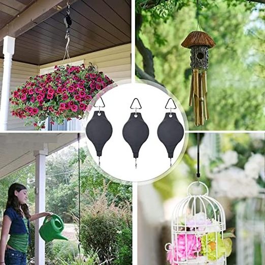 Plant Pulleys Adjustable Plant Hangers Retractable Hanging Plant Hook Telescopic Ceiling Hooks Best Seller