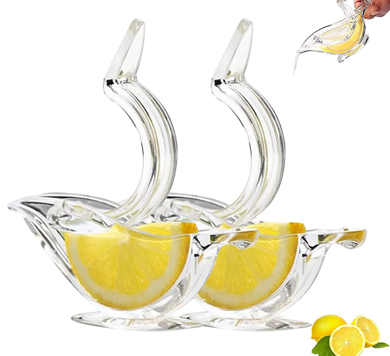 2023 hot-selling lemon squeezer bird ps plastic clear squeezer lemon Portable fruit juice press with manual operation