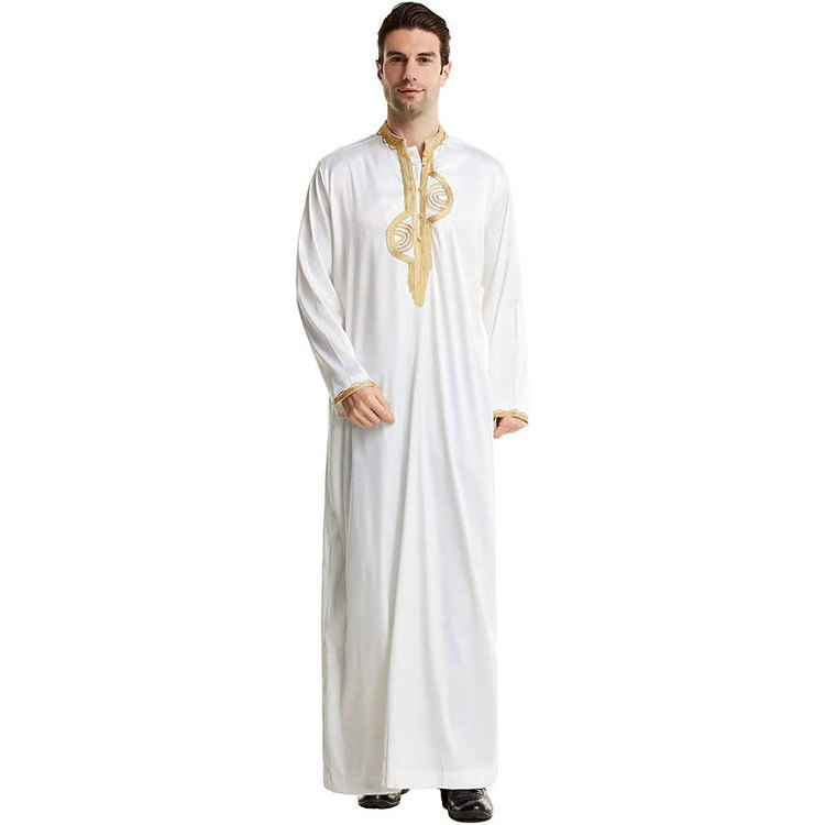 Custom 2022 Men's Al Aseel Thobe Saudi Long Sleeves Arab Muslim Wear Robe Summer Adults Mens Kaftan Abaya Islamic Clothing M-4XL