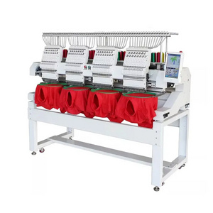 QK-1204 Good quality Flat Hat Cloth Embroidery 4 Head 12 needles Computer Sewing Machine Embroidery Machine