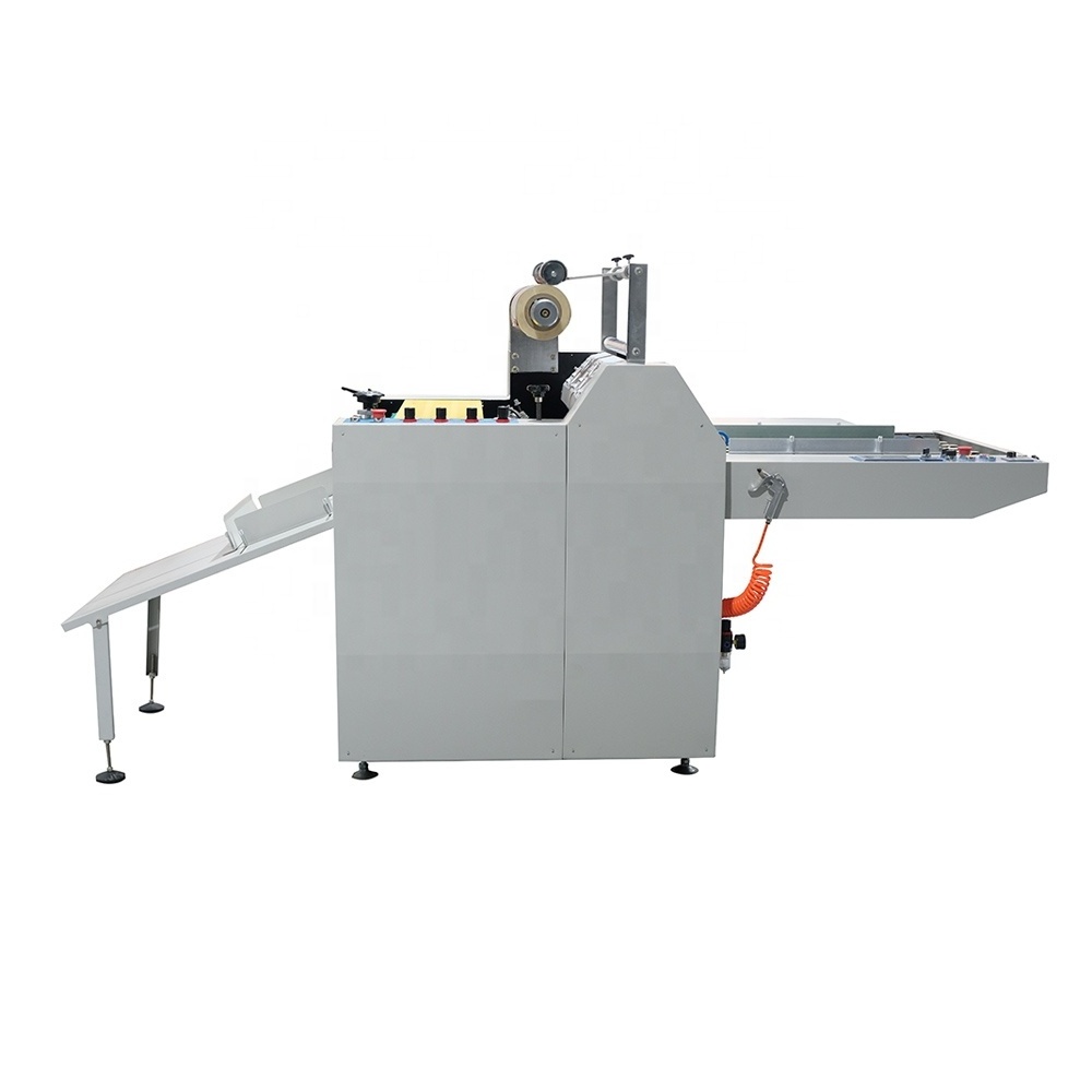 QK-560C Heavy duty computer controlled auto cut oil heating laminating machine with pull off