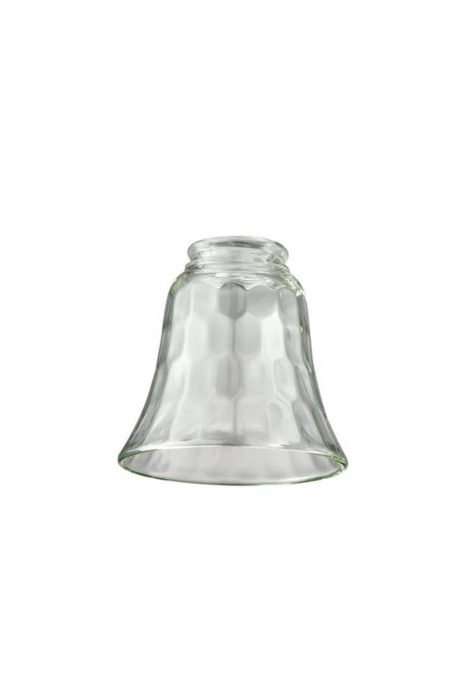 6-Inch Tall Clear Seeded Cylinder Glass Lamp Shade With 1-5/8 Fitter