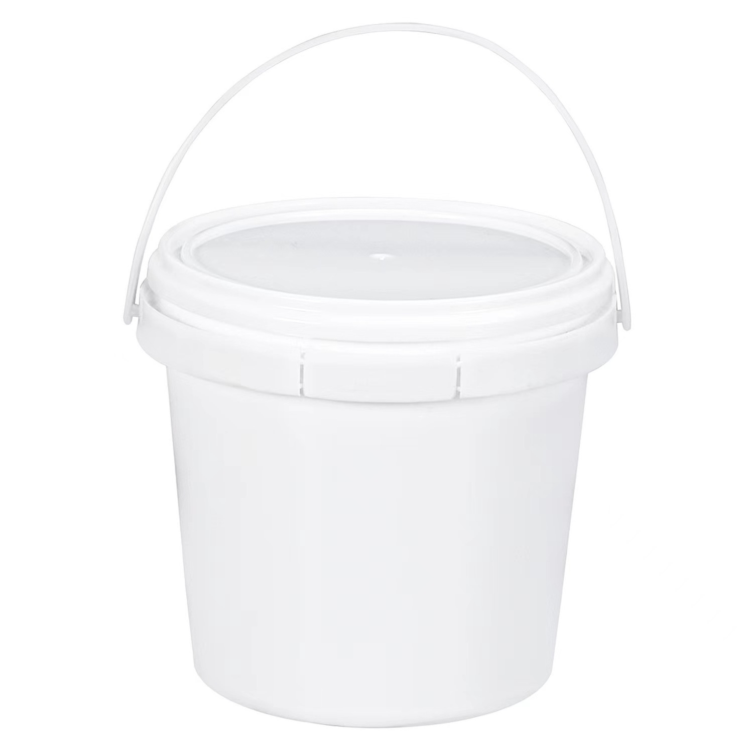 Customized Small Volume Plastic Packaging Bucket 1000ml Clear PP Material Package Tub With Lid