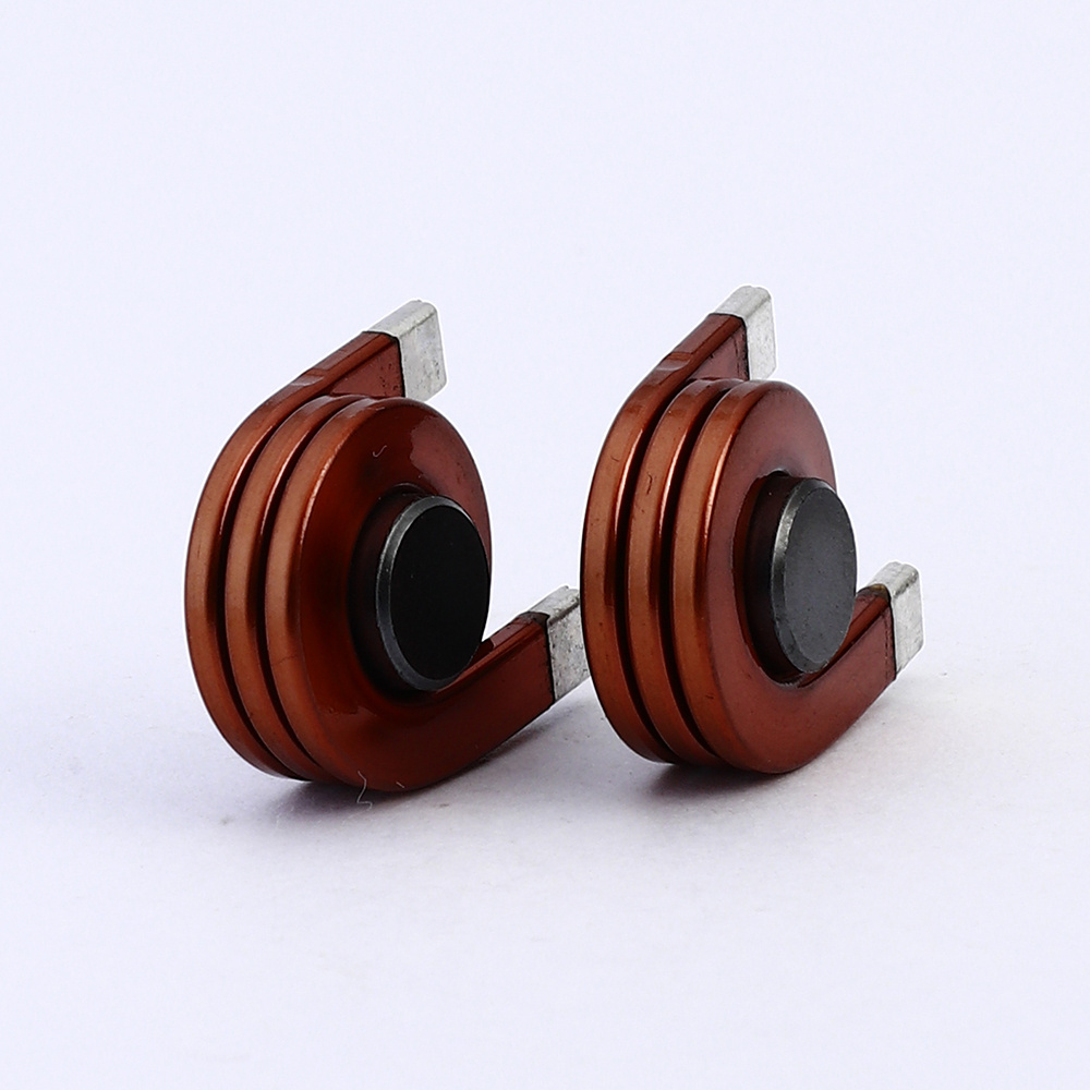 QS hot selling Flat Copper Wire Winding Coil inductor Air Core Multilayer High Frequency Copper Coil inductor