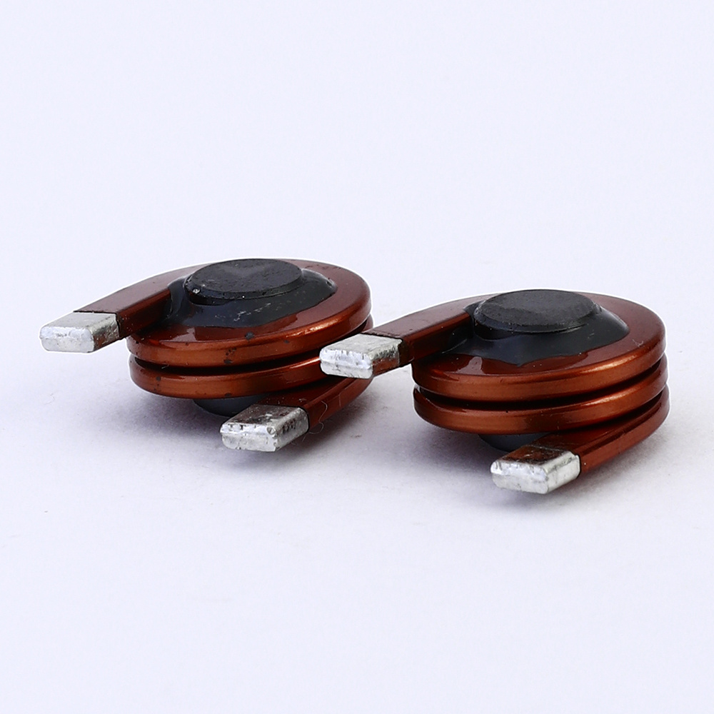 QS hot selling Flat Copper Wire Winding Coil inductor Air Core Multilayer High Frequency Copper Coil inductor