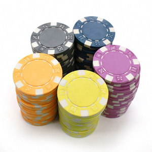 In Stock Poker Set Chips 11.5g ABS Clay Chip Case Plastic Gambling Game Custom Printing Blank Casino Poker Chips