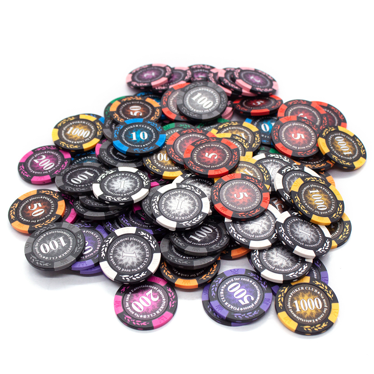 Manufacturer Wholesales Clay Composite Custom Logo Poker chips texas hold 'em poker chip set