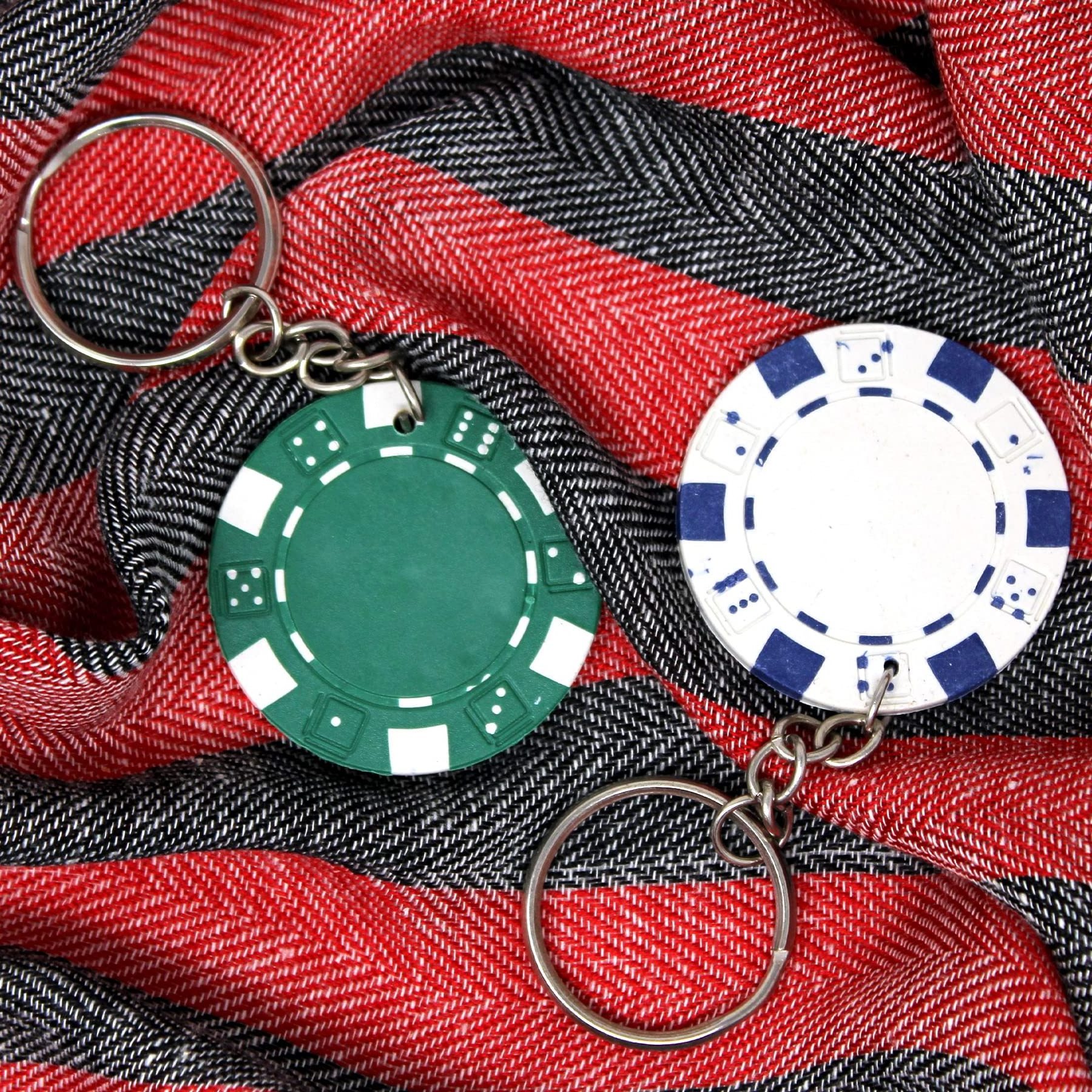 Game Night Keychains Las Vegas Souvenirs Poker Party Casino Token Poker Chips