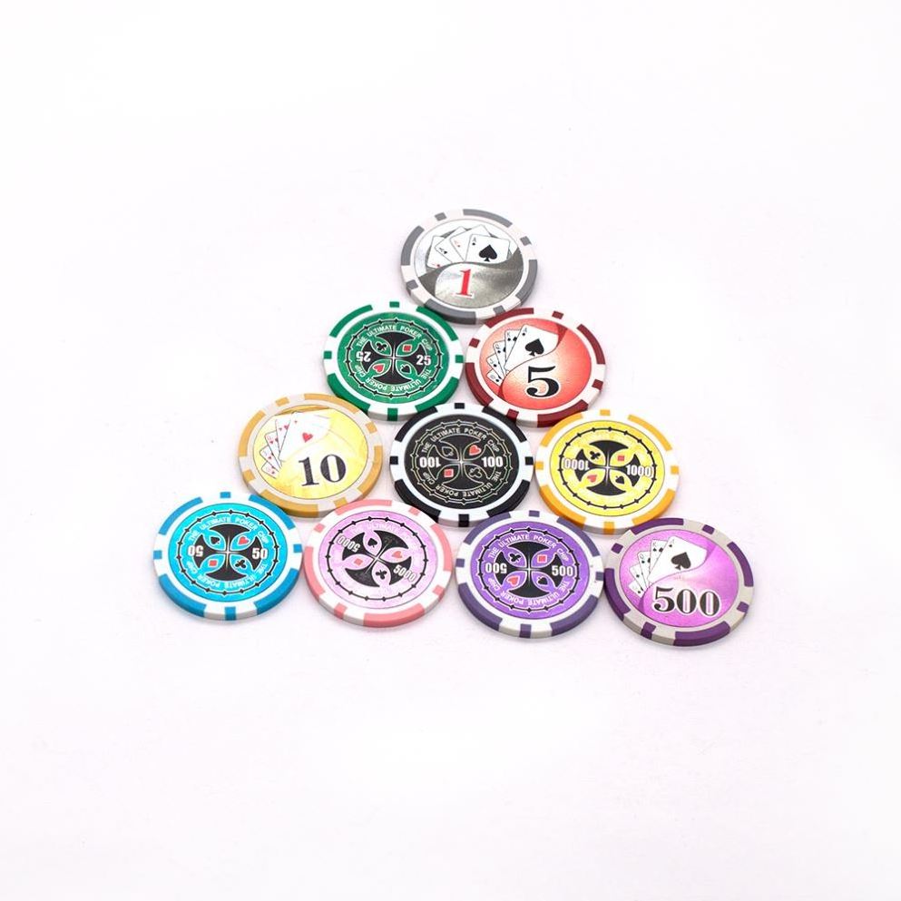 Factory High Quality Custom Cheap Blanks Ceramic Clay Poker Chips Set Casino ABS Poker Chips With Custom Logo