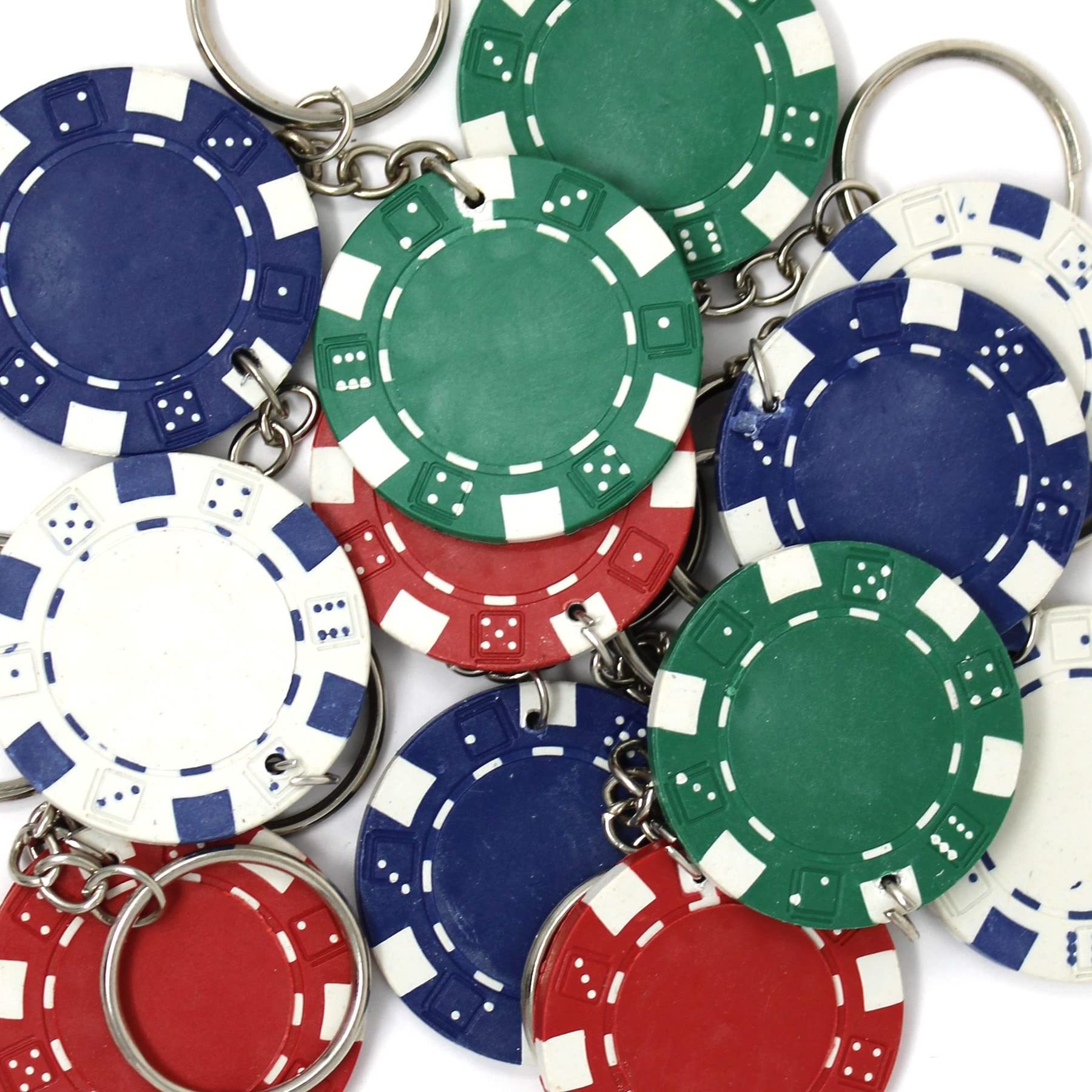 Game Night Keychains Las Vegas Souvenirs Poker Party Casino Token Poker Chips