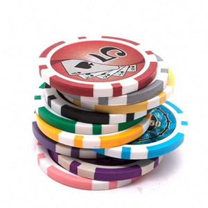 Factory High Quality Custom Cheap Blanks Ceramic Clay Poker Chips Set Casino ABS Poker Chips With Custom Logo