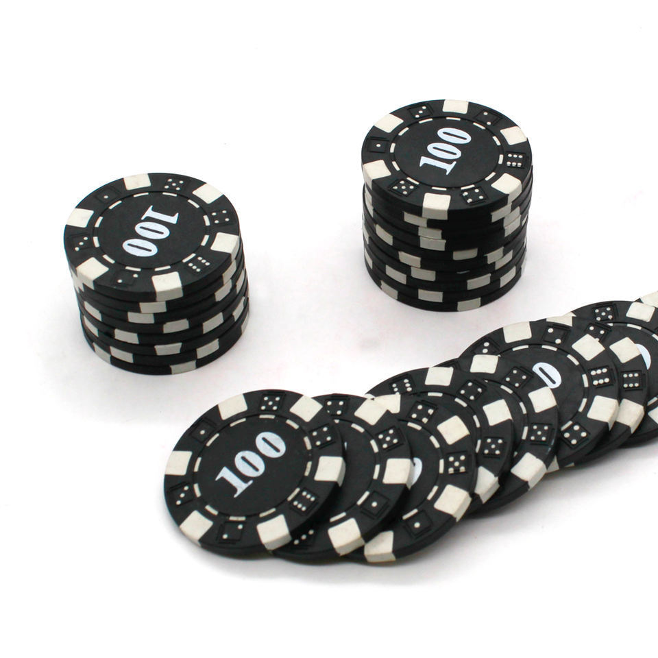 Hot sale 11.5g casino professional striped dice ABS material with metal insert poker chips